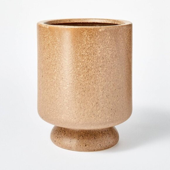 Studio McGee Large Footed Camel Ceramic Vase -‎ Threshold - Picture 1 of 7